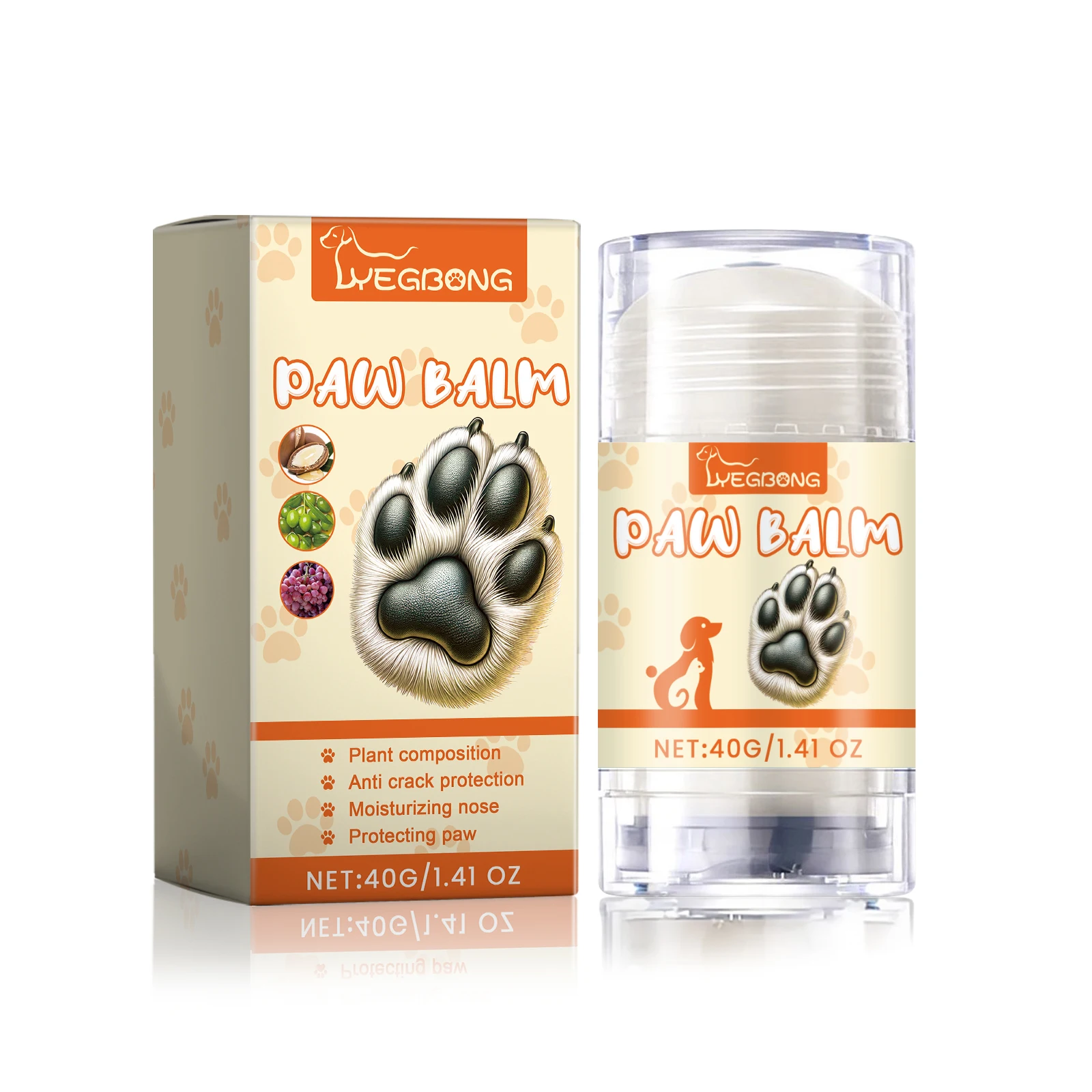 

Yegbong Stick Pet Foot Moisturizing Anti Drying Crack Softening Claw Care Cream