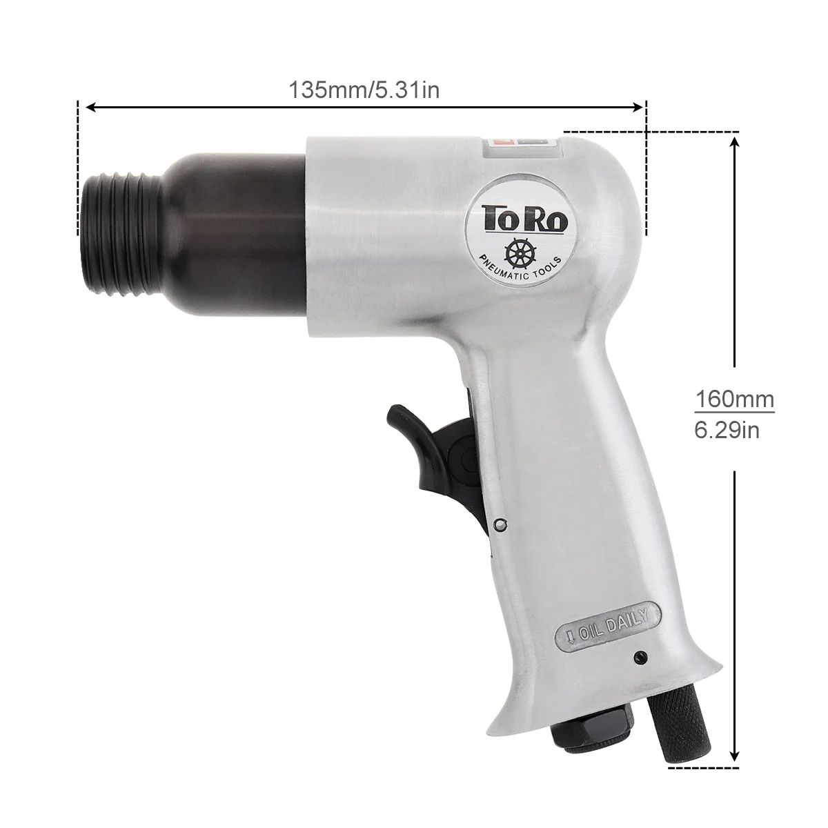 Professional Handheld Air Hammer, Pistol Gás Pás, Pequeno Removedor de Ferrugem, Ferramentas Pneumáticas, Air Cinzel, 9150, 3/8 \