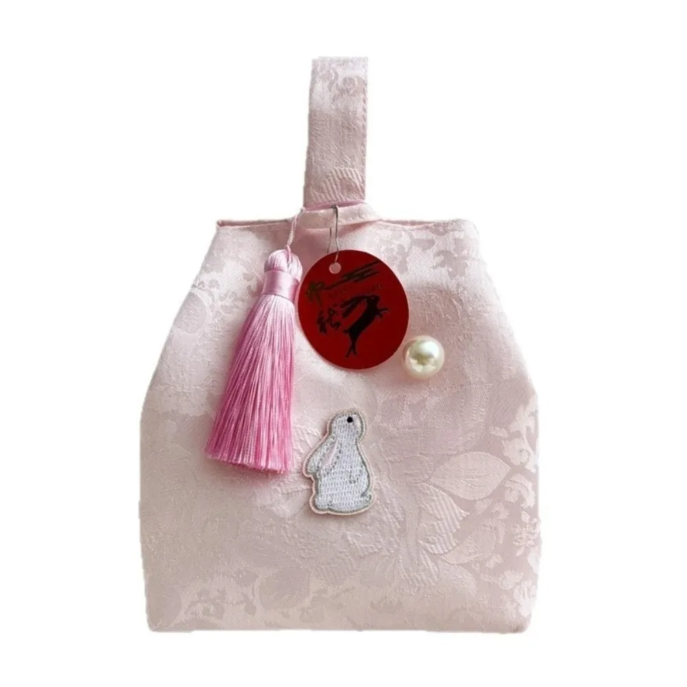 Tassel Pendant New Chinese Style Handbag Soft Texture Portable Lightweight Tassel Knot Wrist Bag Multifunctional