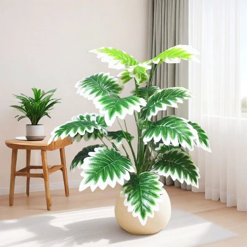 

Artificial Plant Monstera 72CM18 Leaf Plastic Tropical Palm Branch Fake Coconut Tree Home Living Room Party Decoration Plants