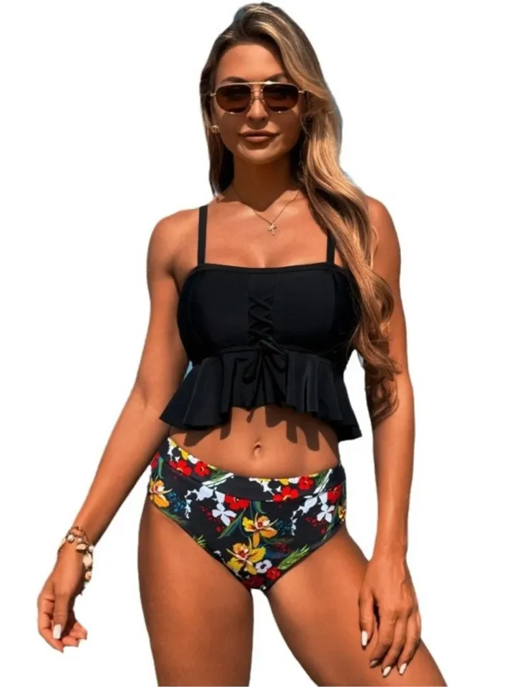 Stroje kąpielowe damskie strój kąpielowy seksowne bikini nowy zestaw bikini push-up brazylijski strój kąpielowy damskie kostiumy kąpielowe Biquini dwuczęściowe garnitury