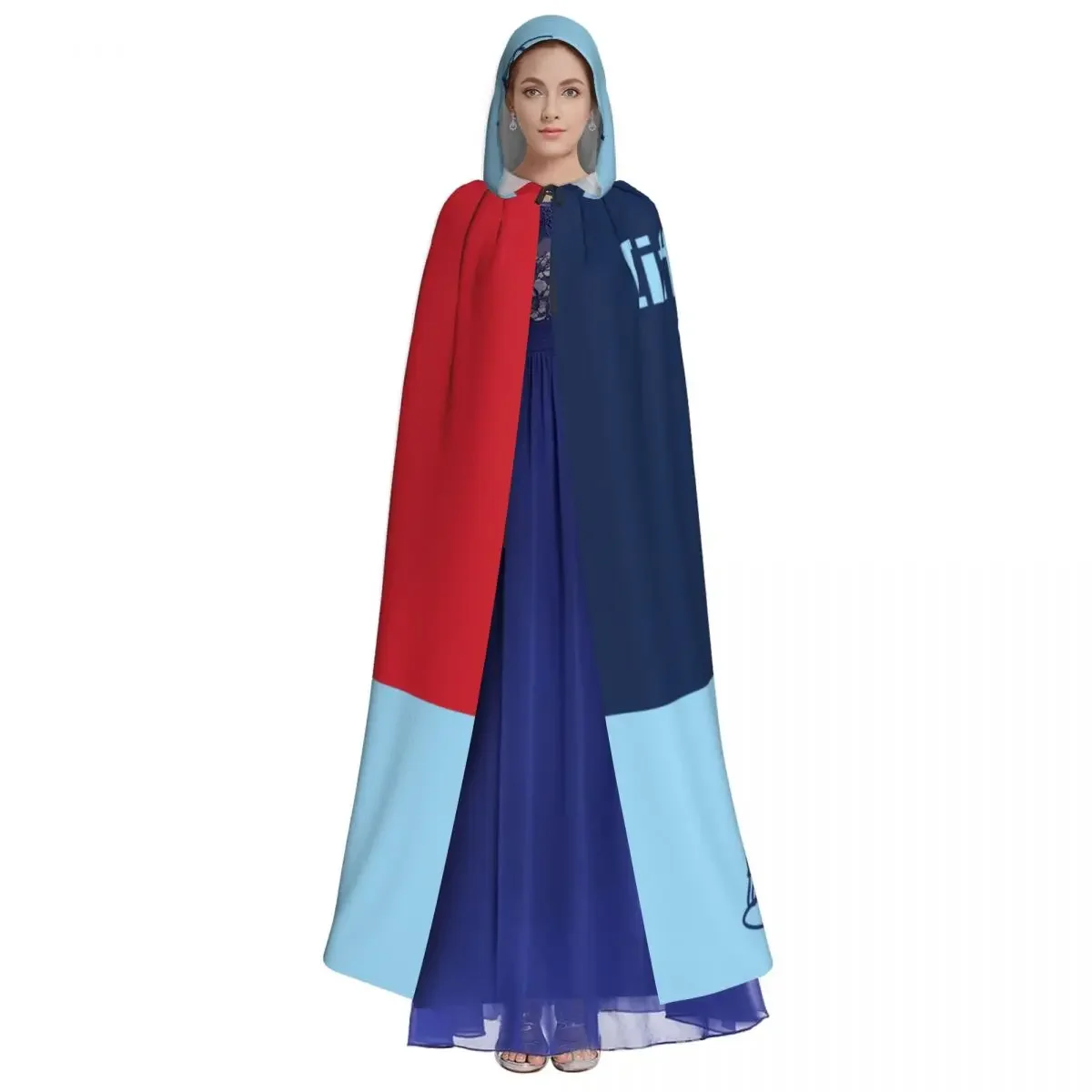 Eiffel Tower In France Hooded Cloak Polyester Unisex Witch Cape Costume Accessory