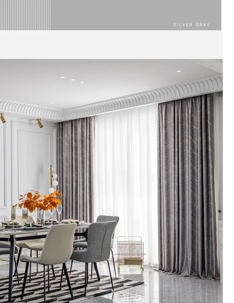 High-Precision Texture Jacquard Curtains for Living Room and Bedroom Modern Nordic Luxury Window Drapes Thicken Custom Decor