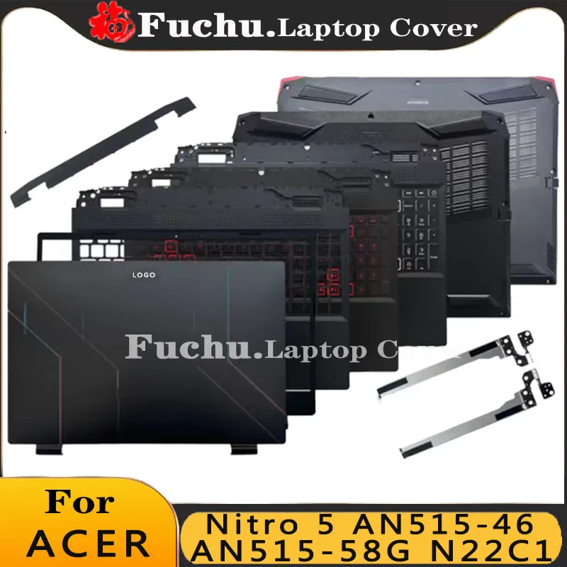 

For Acer Nitro 5 AN515-46 AN515-58 AN515-58G N22C1 New Laptop LCD Back Cover Front Bezel keyboard Palmrest Bottom Case Hinge