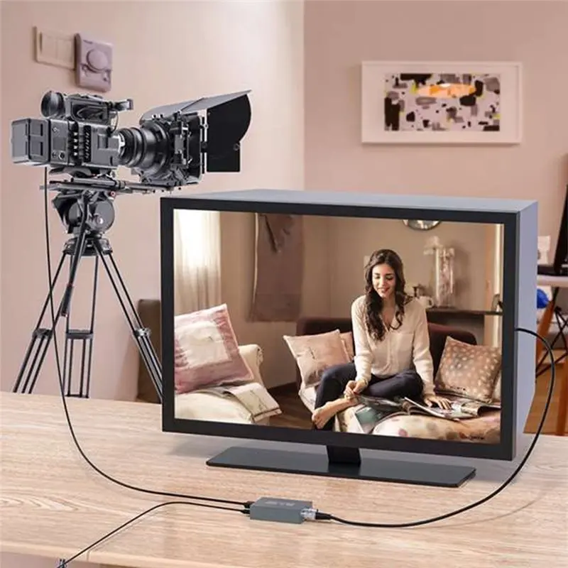 AA08-Dual Display Compatible To SDI Converter Adapter 2Pcs Video Conversion For Camera Home Theater