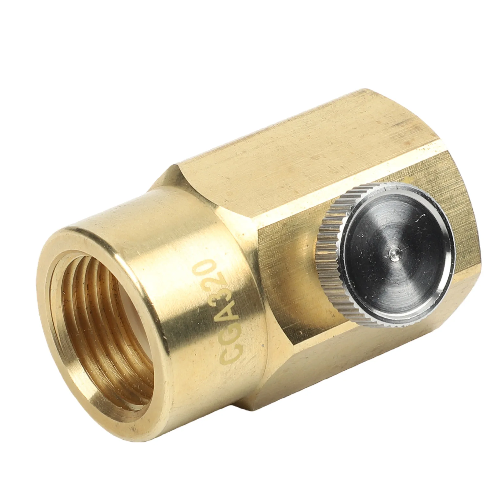 Gold Cylinder Refill Adapter Cylinder Adapter Bulk Cylinder Refill Compatible With CGA320 Easy To Use Adapter For SodaStream