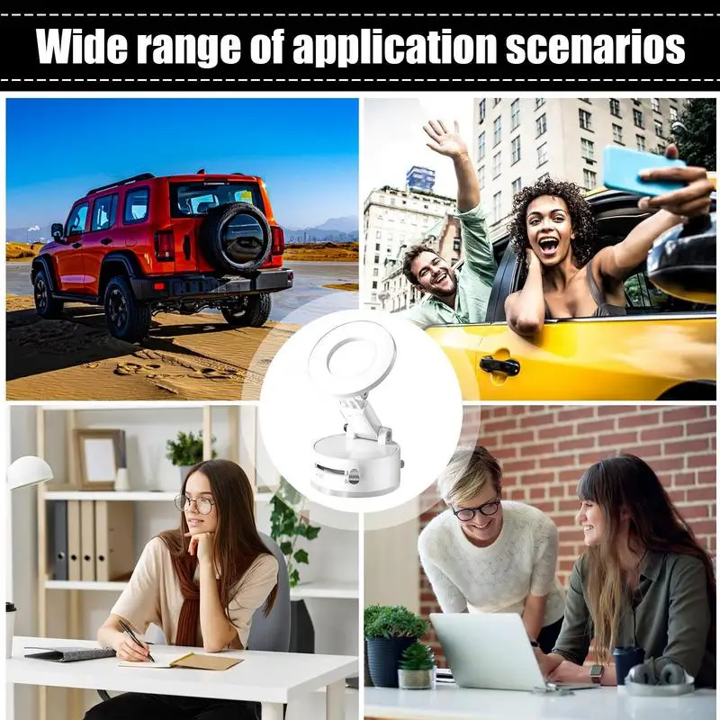 Soporte magnético para teléfono inteligente, soporte para tablero ajustable, soporte para teléfono móvil, cuna con ventosa para teléfonos inteligentes