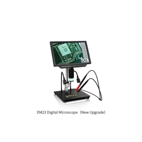 Microscopio Digital Electrónico Aixun DM23 de 10 Pulgadas, Multímetro, Microscopio Digital para Soldadura, Reparación y Soldadura por Contacto