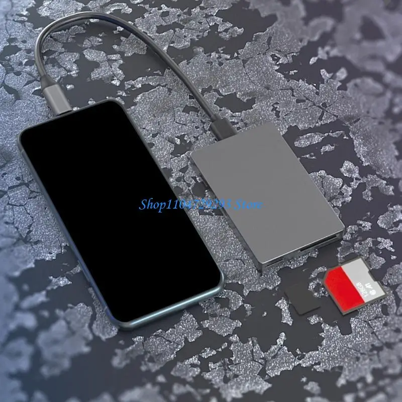 

Y2GD 6Port USB C Adapter HUB 4K60hz Video Transfer USB 3.0x2 Data Port Support Card Reader Enhances Connection Fast Charging