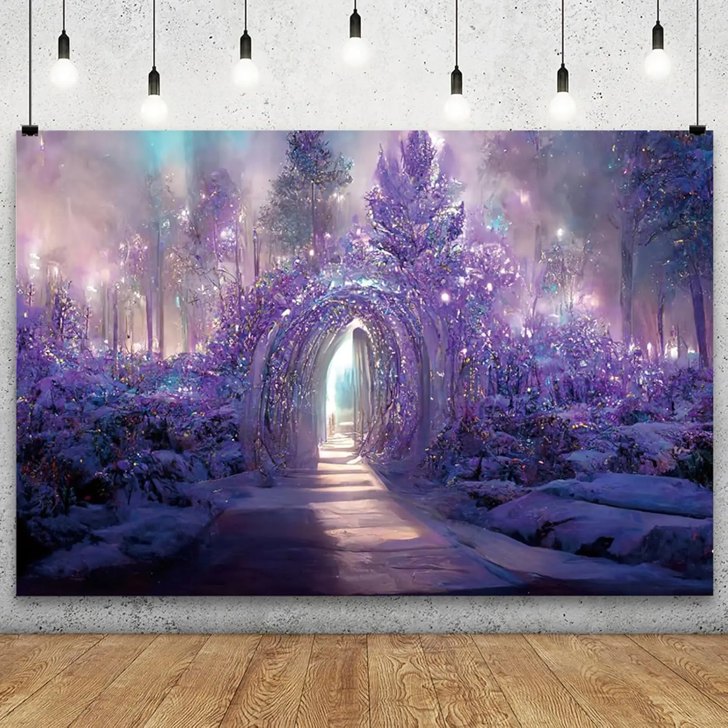 

Enchanted Forest Backdrop Magical Garden Fairy Tale Wonderland Photography Background Wedding Baby Shower Birthday Party Banner