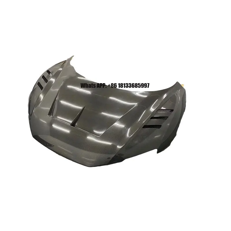 

Real Carbon Fiber Front Hood Vented Bonnet Cover 1pcs Fits for Audi R8 2017 2018