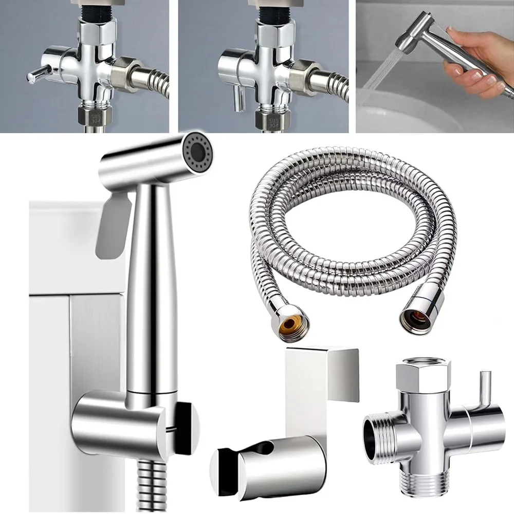 Douchette Bidet Portable pour Toilettes, Kit de Pulvérisation Bidet, Tête de Douche pour Lave-Linge de Couches Lavables, pour l'Hygiène Personnelle