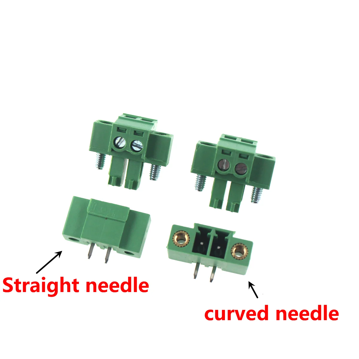 5pcs Pluggable terminal block 15EDGKM-3.81mm with flange 2EDGVM/RM-3.81 fixed with locking screw