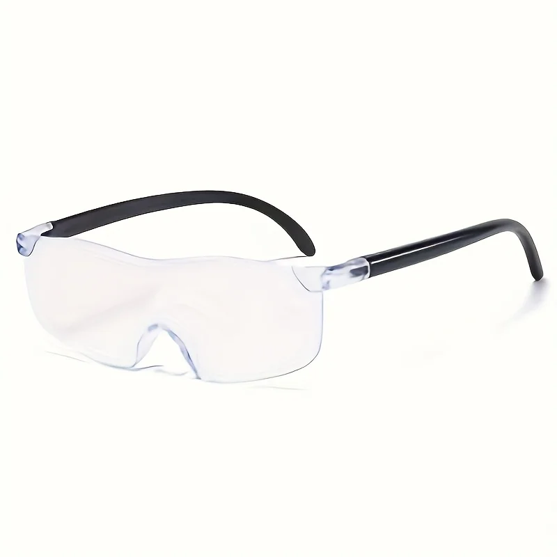 Lentes de Aumento Portátiles 3X, Lupa de Lectura Manos Libres, Lentes Transparentes con Protección Ocular, Herramienta de Visión de Precisión para el Hogar y Manualidades de Verano
