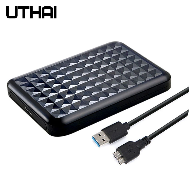 UTHAI 2.5 인치 SSD 솔리드 스테이트 기계식 직렬 포트 SATA 도구 무료 usb3.0 고속 외부 휴대용 저장 장치 상자