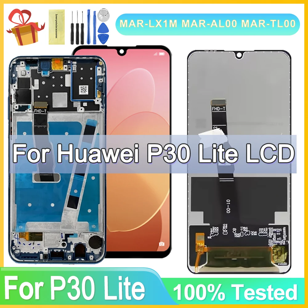 

High Quality LCD For HUAWEI P30 Lite LCD Display Touch Screen Digitizer Assembly For Huawei MAR-LX1 LCD Display