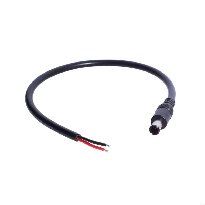 

96BA Power Pigtails Cable 6.5mmx4.4mm Male Barrels Plug to Bare Wire Open End Repair