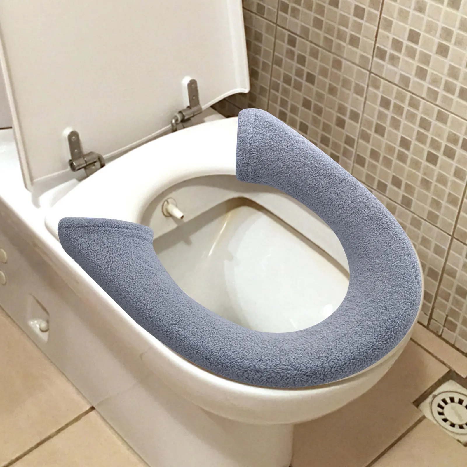 

3Pcs Thick Toilet Seat Cover Pad Washable Reusable Soft Cushion for Cold Winter Universal Fit Bathroom Home Use Toilet Seat