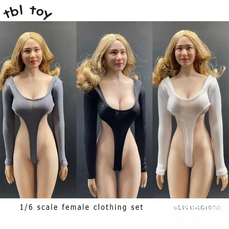 Mono elástico de cintura Sexy a escala 1/6, traje de baño, modelo de ropa interior para muñeca soldado femenino de 12 pulgadas TBL Phicen UD