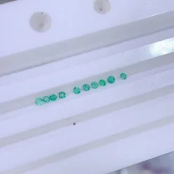 YULEM Natural Emerald 2Mm Natural Emerald Loose Stone for Jewelry DIY