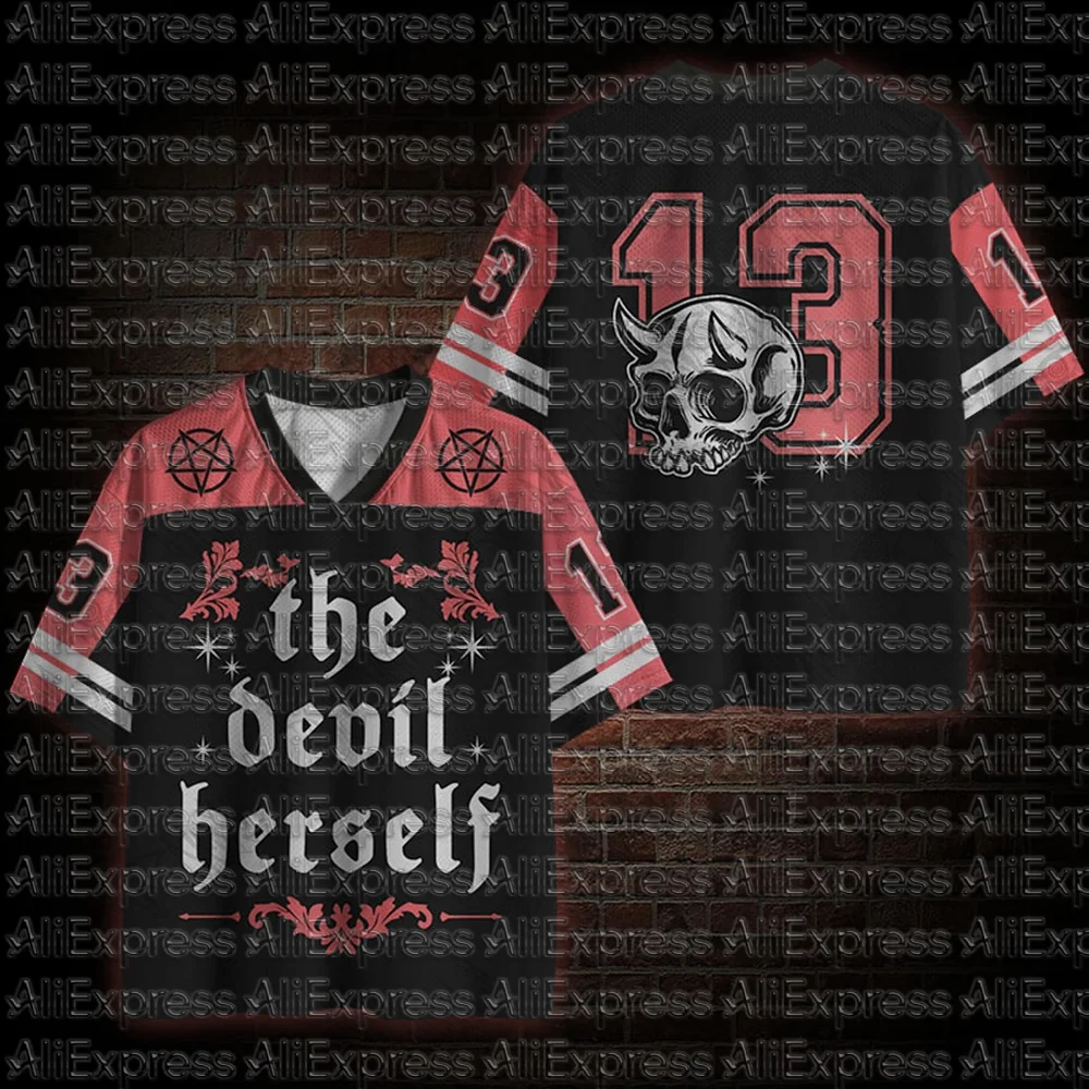 2026 New Movie Sports Fashion Adult and Children's Short Sleeve V-neck Street Eye Clothing Gothic Style Horror Fans Gift