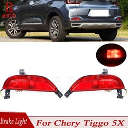 R-AUTO Rear Bumper Fog Light Reflector Stop Light Rear FogLight Foglamp For Chery Tiggo 4 5X Brake Lamp Warning Lamp Car Lights