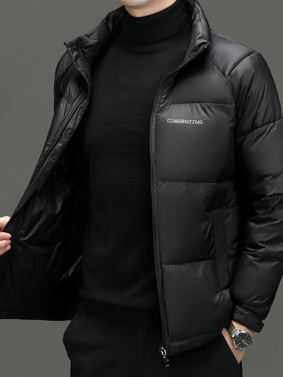 

Mens Casual Brand Windproof Thick Outwear Men Winter Turn Down Collar Parkas Autumn Winter Men Warm Waterproof Parkas Jacket