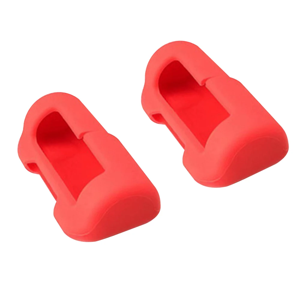 2 stücke für Tesla Modell 3/y Sicherheits gurt Schnalle Schutzhülle Silikon Kollision Vermeidung rot schwarz Auto Sicherheits gurt Clip Protector