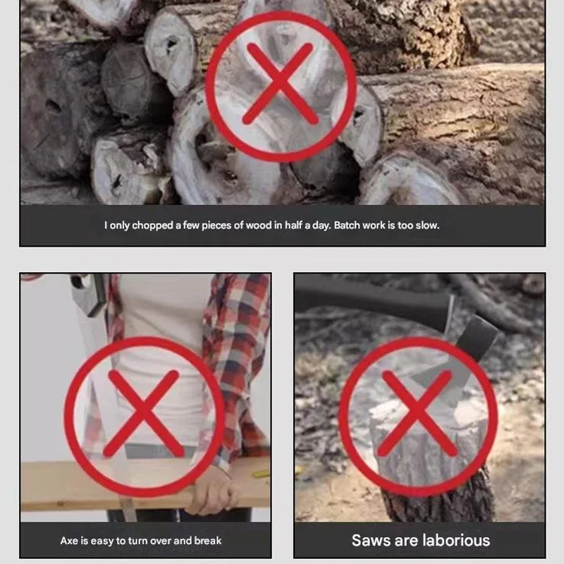 Firewood Splitter Kindling Wood Splitting Wedge Manual Log Wedge Camping Firewood Rack Firewood Separator Garden Home Artifact