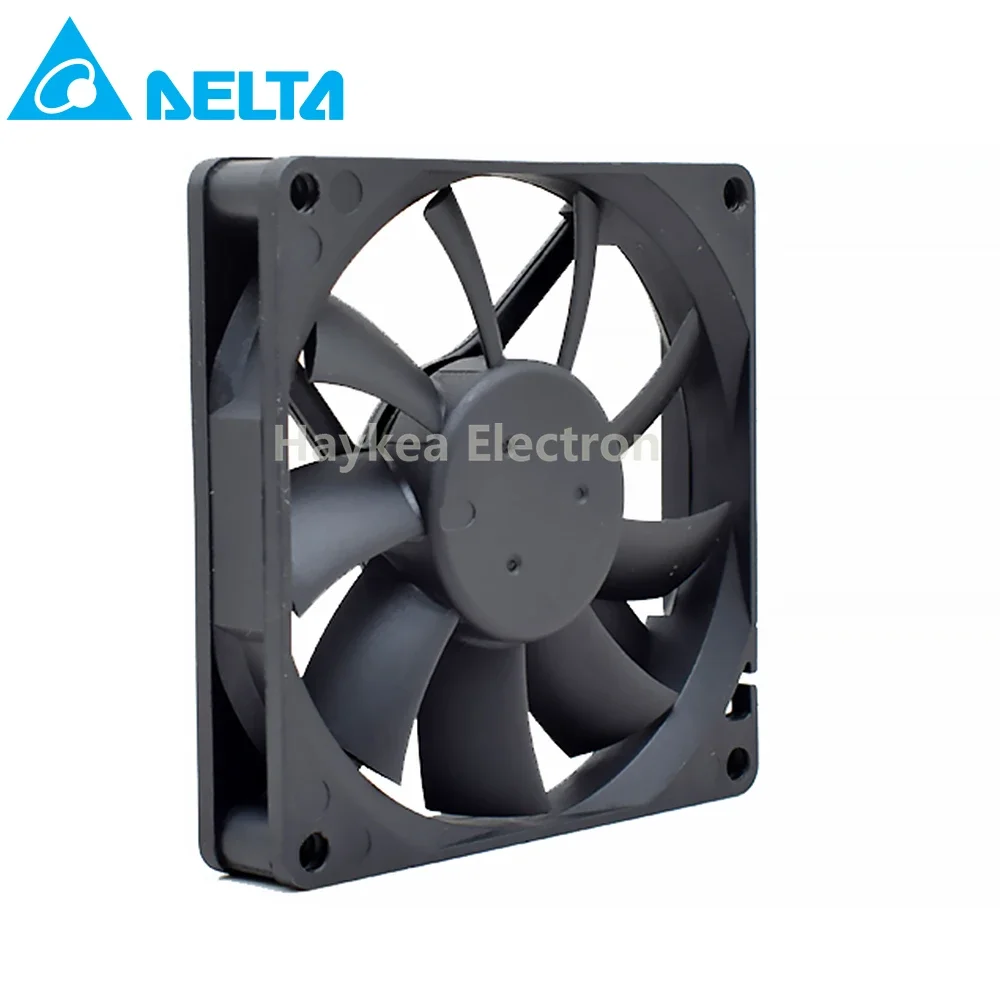 Voor Delta Aub0812hhb 80*80*15Mm 8015 Dc 12V 0.24a 8Cm 3 Draden Stille Dubbele Bal Computerbehuizing Ventilator