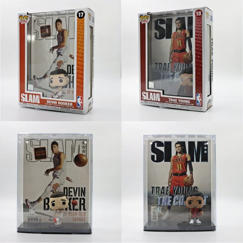 Figurki winylowe FUNKO POP Original NBA SLAM Magazine Covers Special Edition - Devin Booker, Trae Young - prezent dla chłopców i dziewcząt