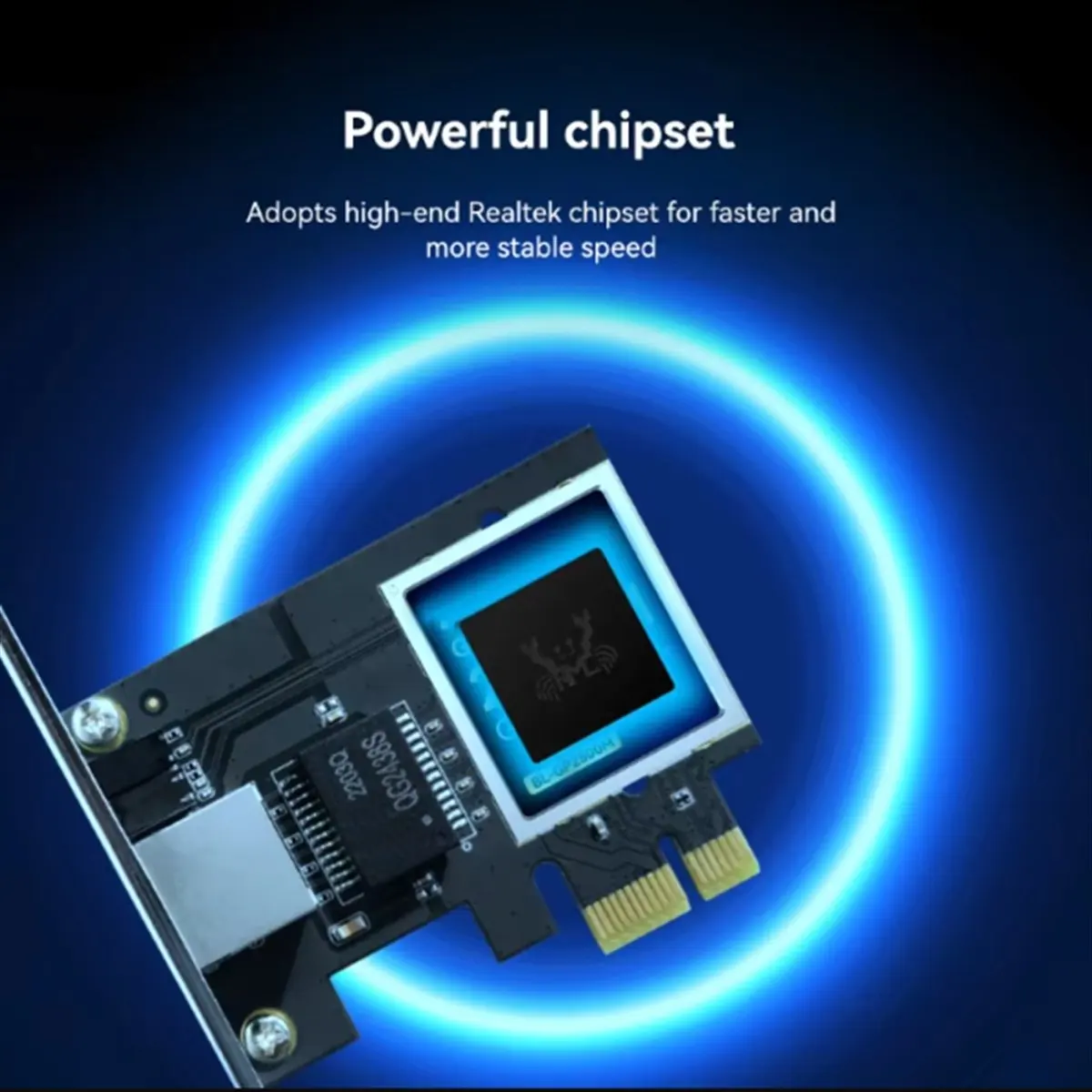 2.5G PCI-E to RJ45 Wired Network Card 2500Mbps 2.5Gbps Ethernet LAN Controller Adapter for Linux Computer Game