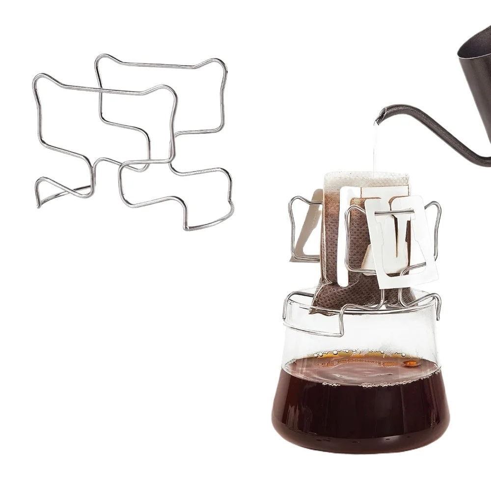 

Подвесной держатель для капельного кофе, портативный держатель для капель, стул для капель из нержавеющей стали, удобный для разлива кофе и чая, многоразовый