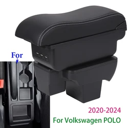 For Volkswagen POLO Armrest Box For Volkswagen virtus VW Polo Car Armrest 2020-2025 Dedicated Auto Storage Box Car Accessories