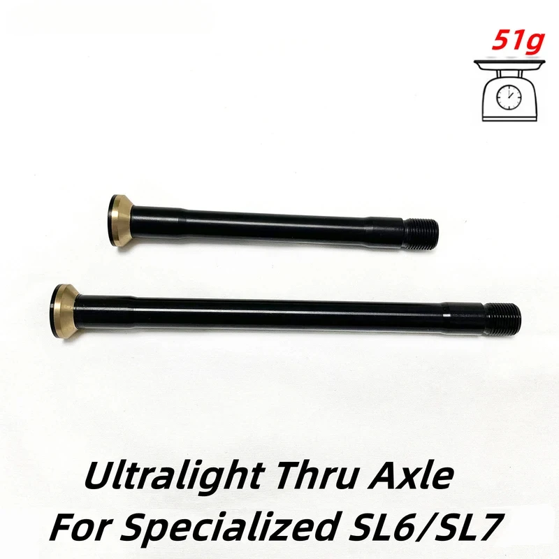 M12*1.0mm Thru Axle, 100x12 Front / 142x12 Rear, Disc Brake Road Bike Frame Replacement Hub Shaft, 1PCS
