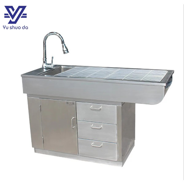 Veterinary medicine high quality pet treatment examination table with in-ject-ion  holder