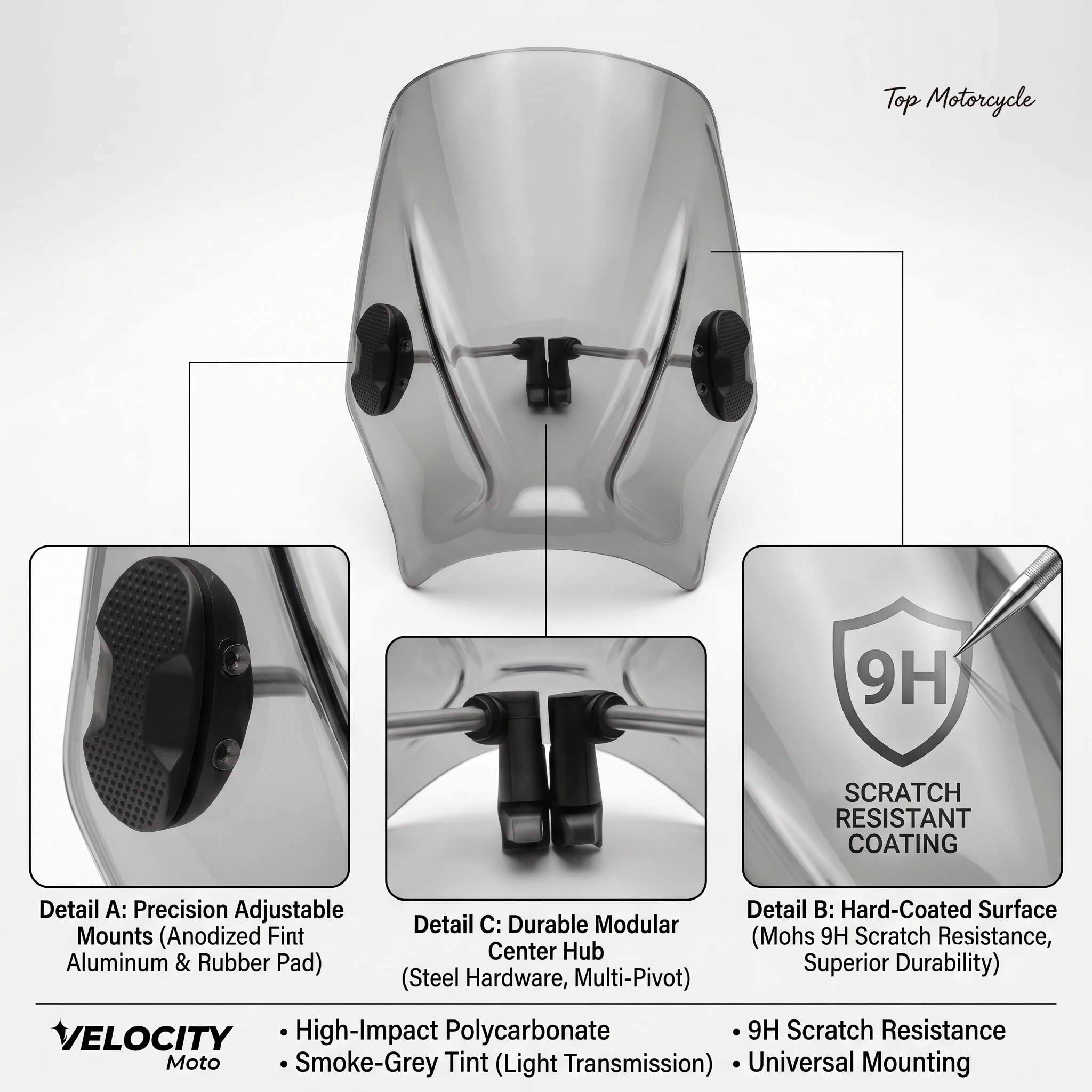 Retro Windscreen Windshield Wind Deflector Visor For Guerrilla 450 Custom Compact Sport Universal Motorcycle Fairing Parts
