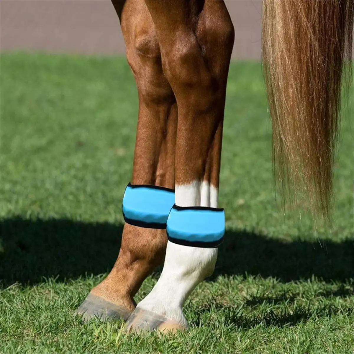 618 Mega Sale 4PCS Reflective Animals Foot Wraps 35x4cm LED Reflective Strip Horse Ankle for Night Riding Outdoor Sports