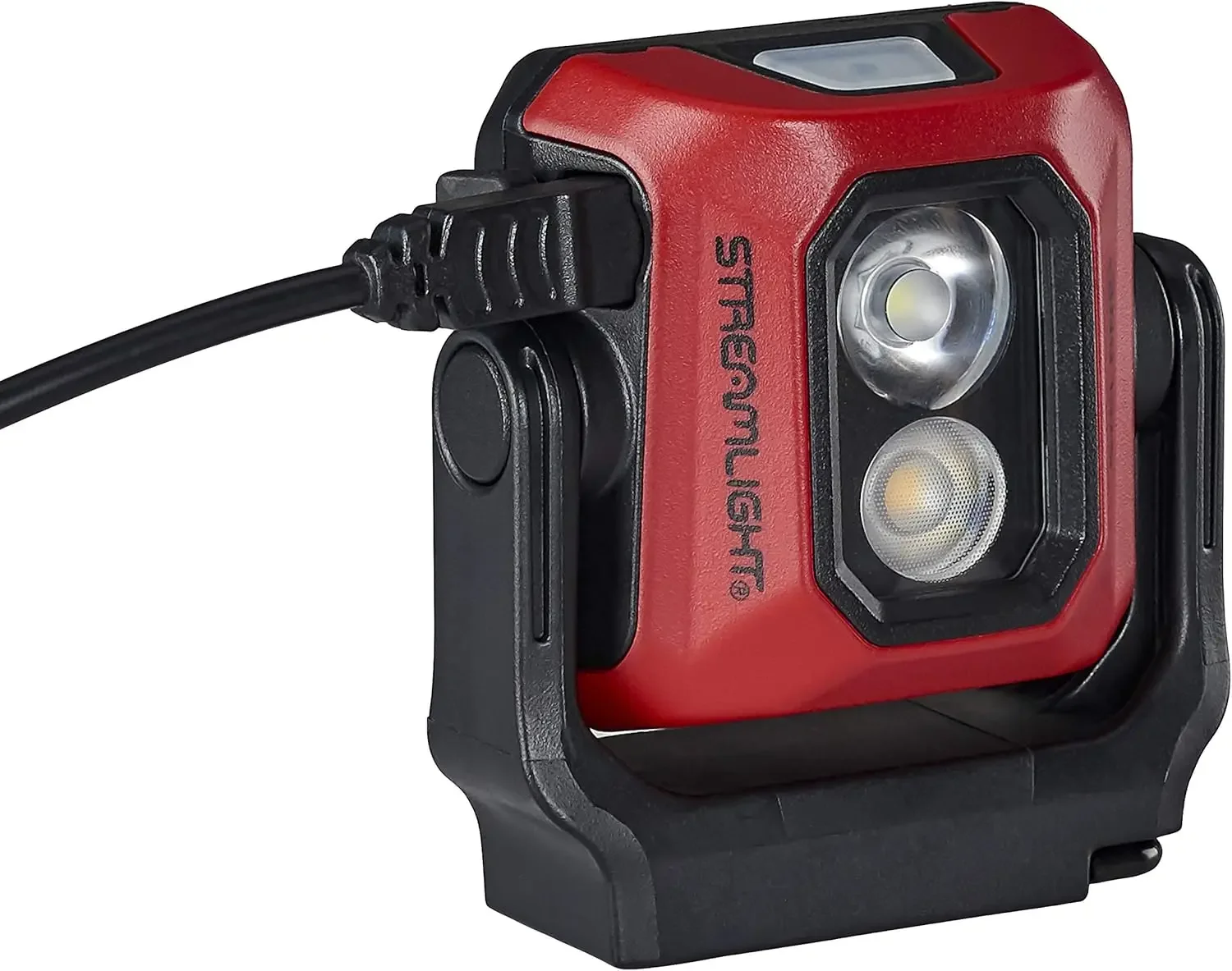 61510 Syclone 400-Lumen Usb Oplaadbare Multifunctionele Compacte Werklamp, Rood