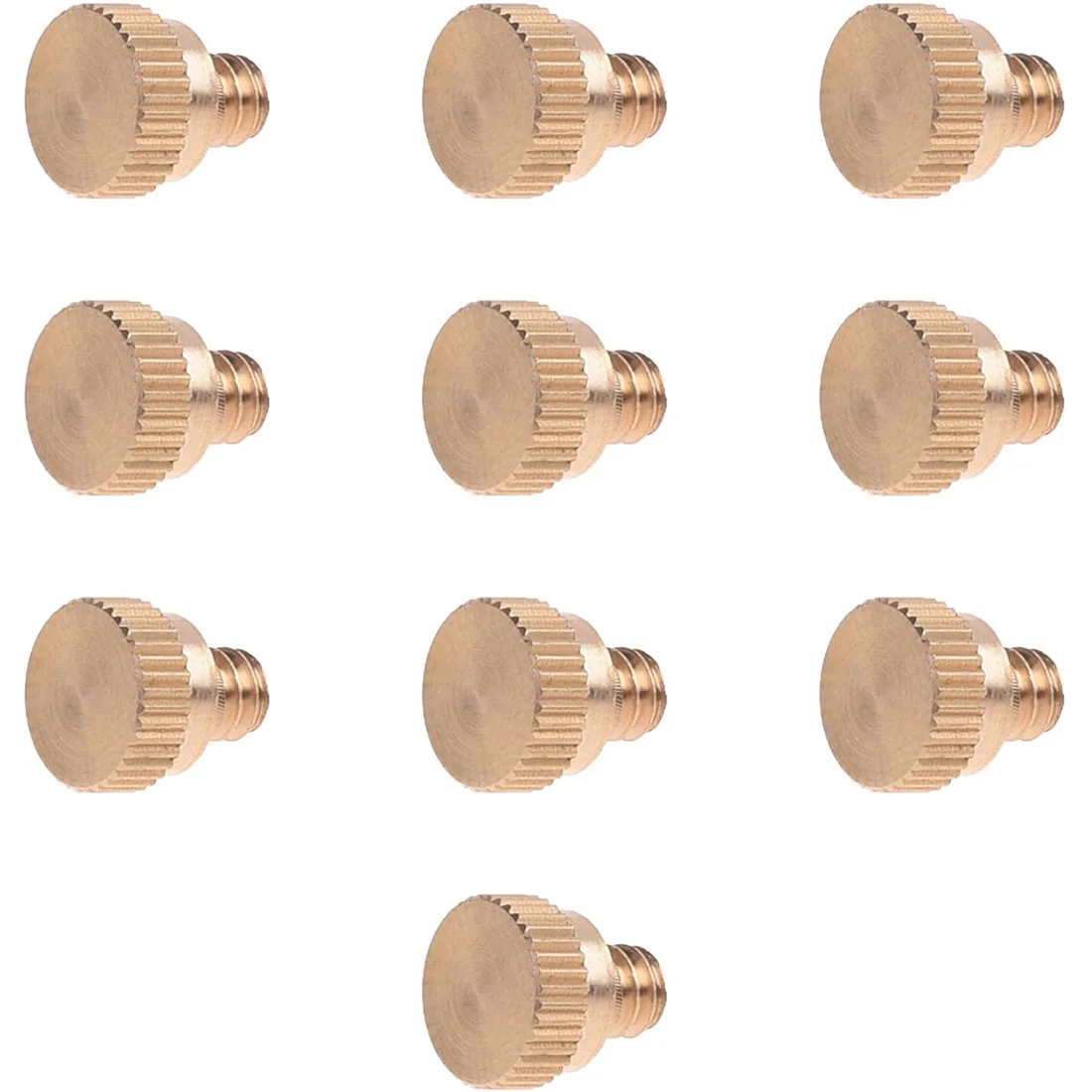 

10PCS 10/24 Screw Thread Brass Misting Nozzle Plug Low Pressure Atomizing Mist Nozzle for Outdoor Cooling System