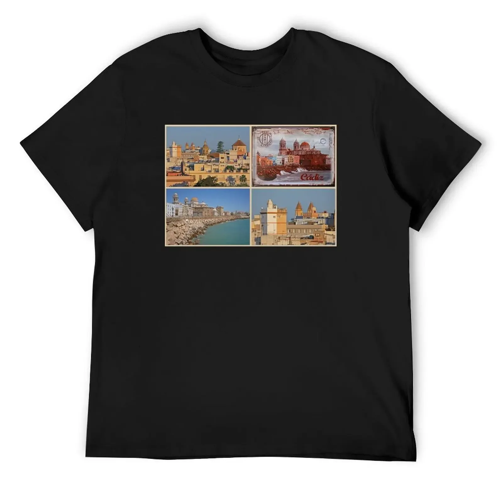 City of Cadiz, Andalucia, Spain T-Shirt vintage graphic tee quick-drying vintage anime shirt mens t shirts