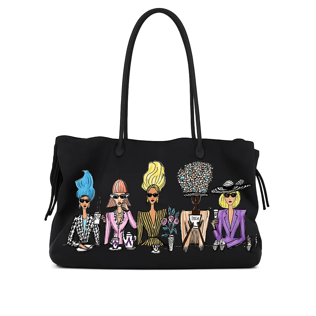 

Brand Fashion Large Capacity Tote Bag Women's Handbag Travel Commuting Multi Functional Nylon Material Mommy Handbag