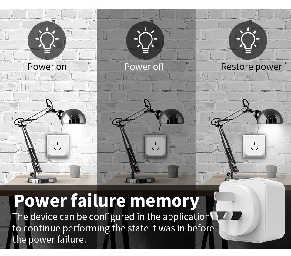 AU Tuya Smart WiFi Plug and Socket, With Energy Monitor, Voice Control Alexa/Google, Remote Control and Timer 2.4G WiFi 16A