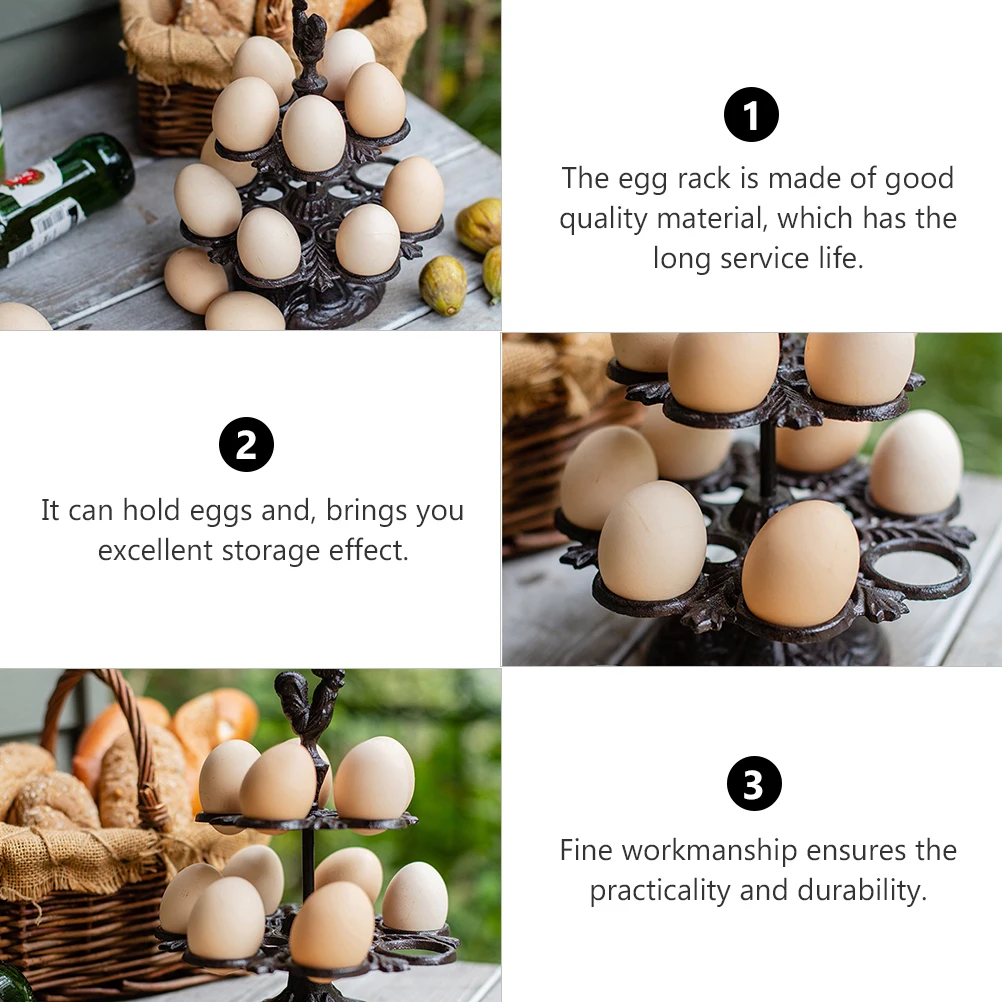 

7947 шт., железная стойка для хранения в стиле ретро, винтажный держатель, подставка для контейнера для яиц, настольная стойка для яиц, кухонная утварь