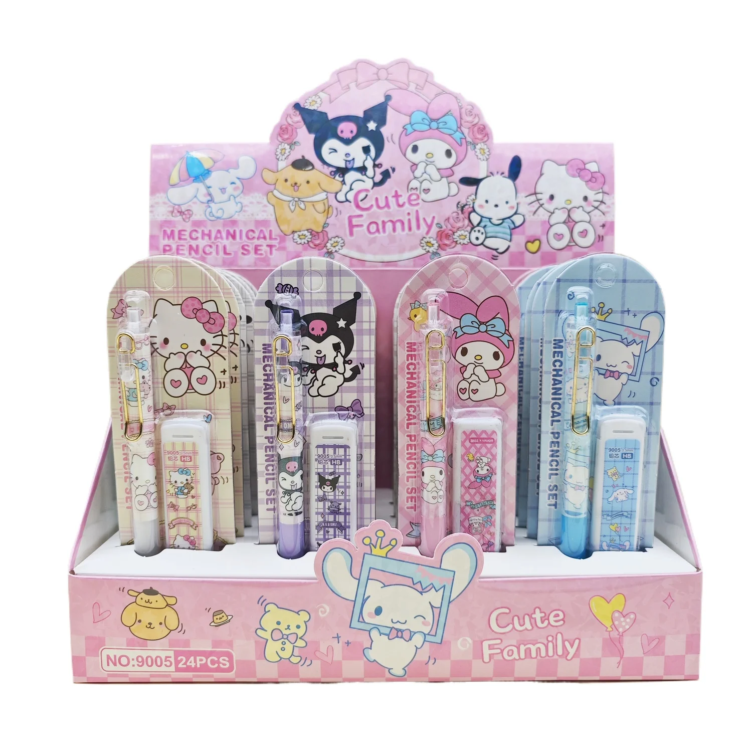 

6pcs Sanrio kawaii school supplies cute mermaid pencils kokuyo mechanical pencil japanese stadler pencil 0.5mm mechanical pencil