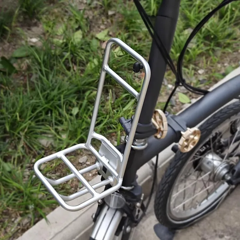 For Brompton Folding Bike Pig-nose Frame Aluminum Alloy Durable Lightweight Bicycle Luggage Carrier Bicycle Accessories