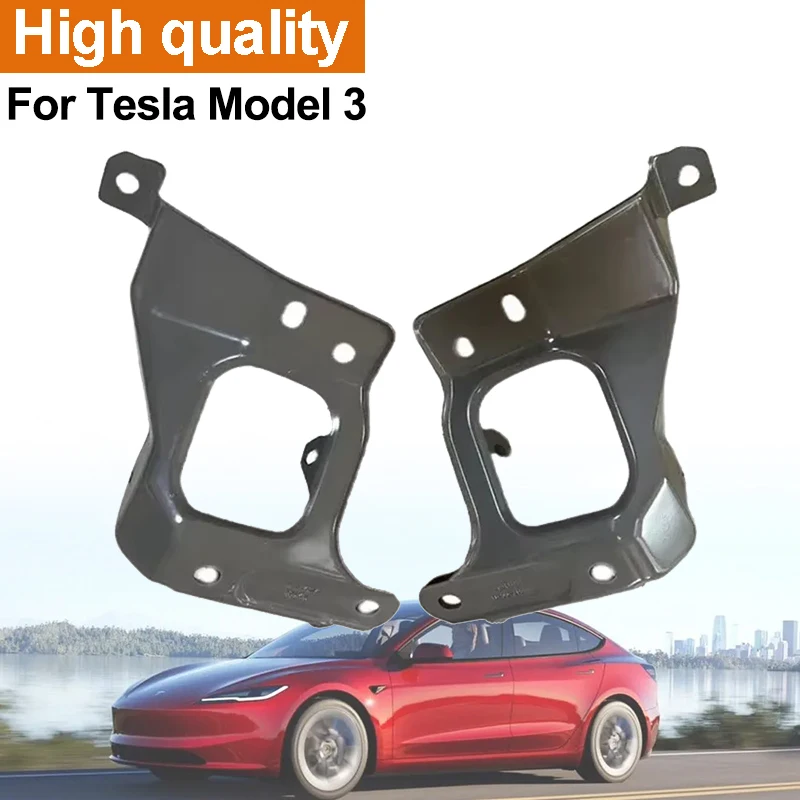 Durable Reliable For Tesla Model 3 2017-2021 Front Bumper Fender Bracket Flap 1086017-S0-A 1086016-S0-A Car Accesorios Para Auto