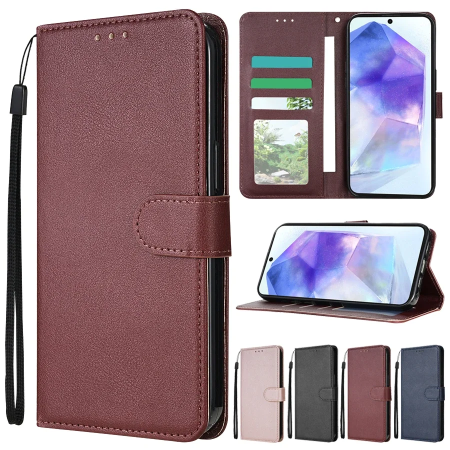 For Samsung A04 A05s A12 A13 A14 A15 A24 Flip Leather Wallet Case For Galaxy A30s A32 A33 A34 A35 A51 A52 A53 A54 A55 A71 Cover