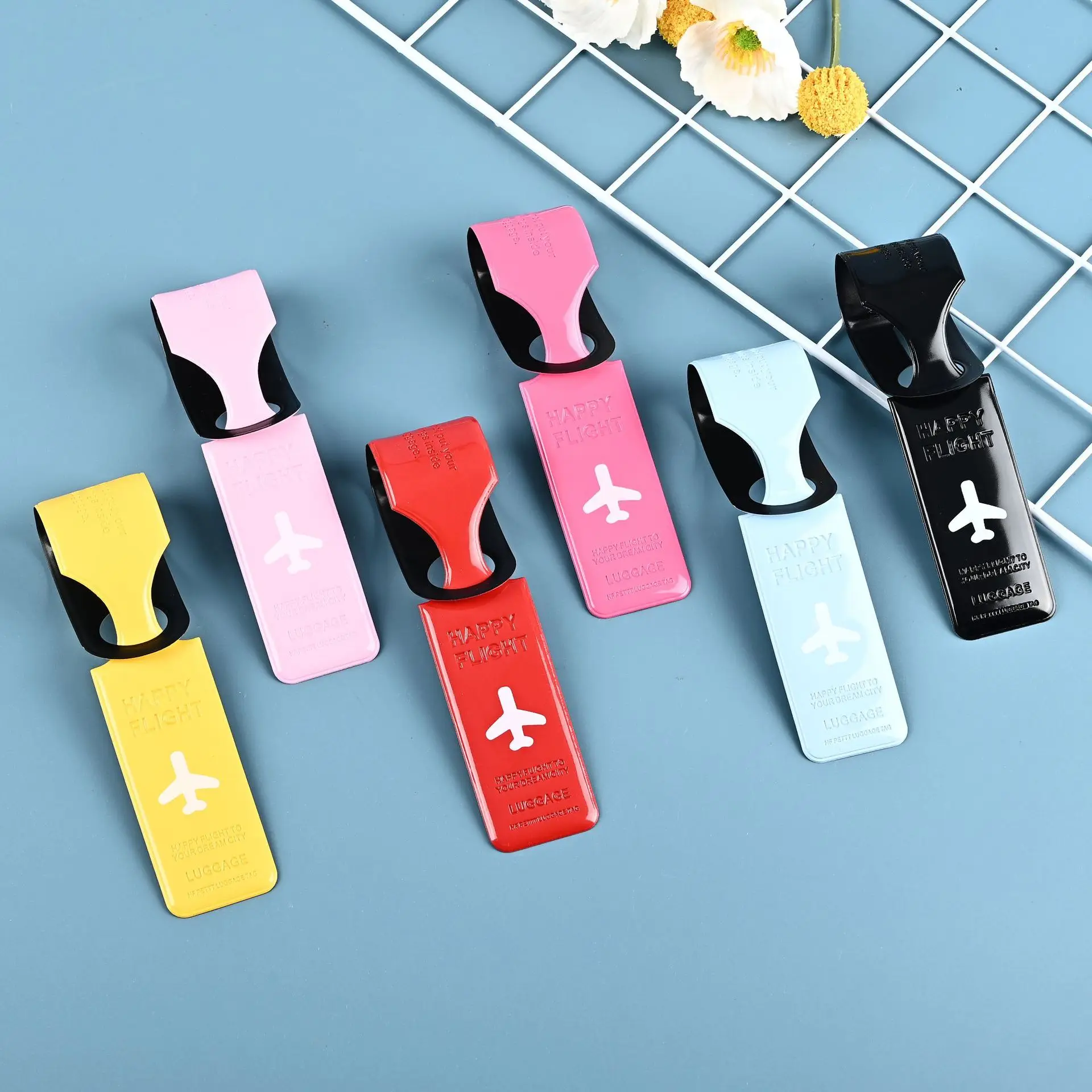 

PVC Aircraft Luggage Tags Boarding Pass Cute Luggage Tag Anti Loss Suitcase Tags Name ID Address Label Travel Accessories