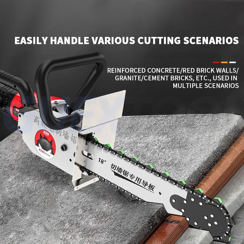 

Industrial 8800W Dust-Free Concrete Wall Cutting Machine Diamond Chain Saw For Brick Stone Steel Reinforced Cement For Concrete